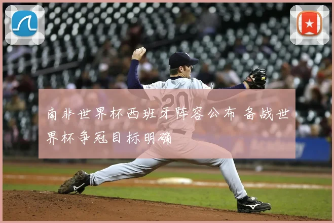 南非世界杯西班牙阵容公布 备战世界杯争冠目标明确